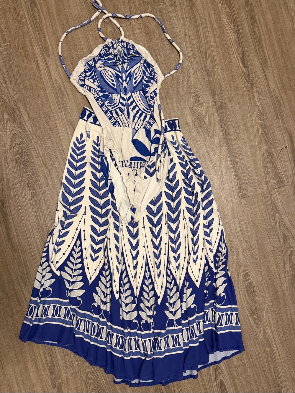Farm Rio Women’s Blue and White set of body and skirt
